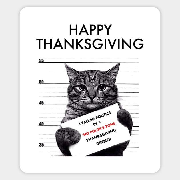 CAT,Thanksgiving, Happy, Fun, family, Friends, Football, Food, Politics Sticker by emupeet